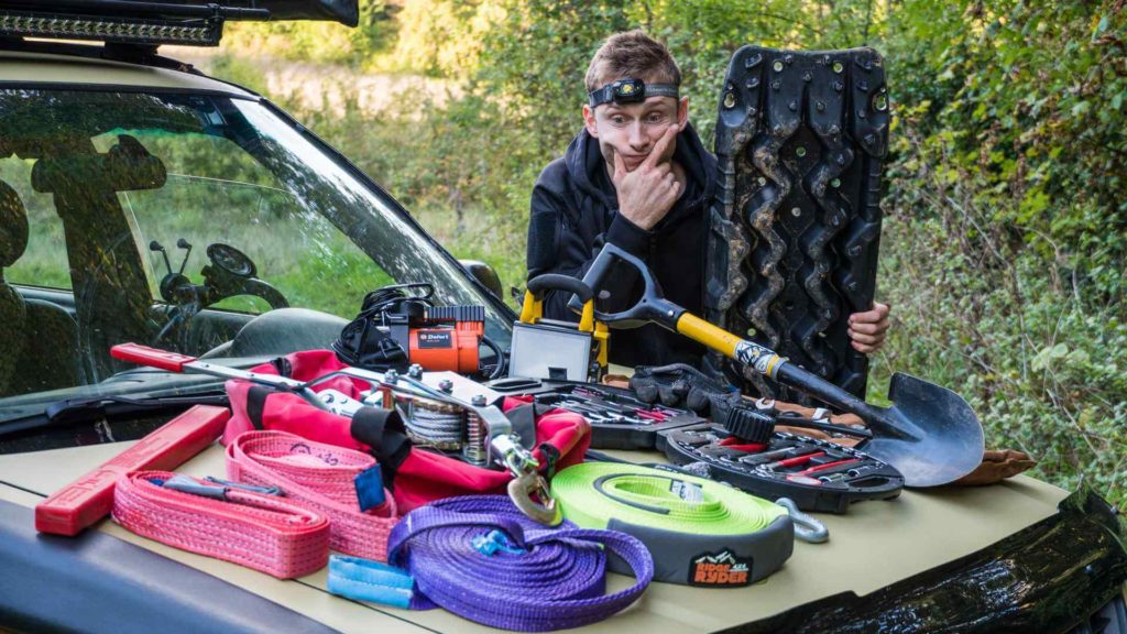 all the recovery gear you need for off roading with your subaru