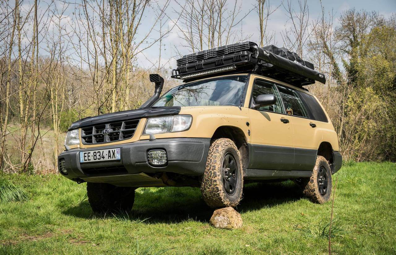 a subaru forester off roading